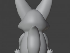 Fennec fox Figurine 3D Print Model