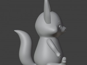 Fennec fox Figurine 3D Print Model