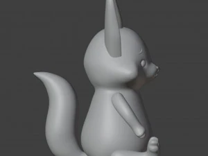 Fennec fox Figurine 3D Print Model
