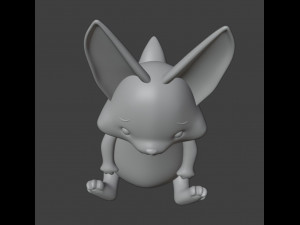 Fennec fox Figurine 3D Print Model