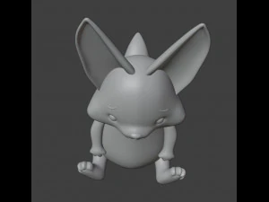 Fennec fox Figurine 3D Print Model