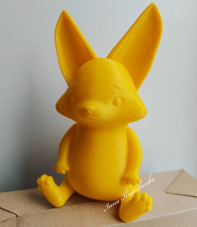 Fennec fox Figurine 3D Print Model .c4d .max .obj .3ds .fbx .stl .blend 