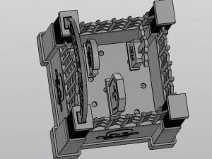 Gothic Set Cemetery Planter and 3 planter decorations Tombstones 3D Print Model