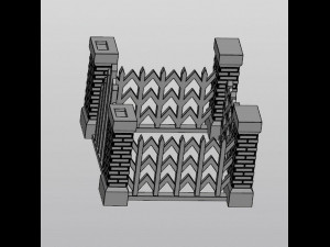 Gothic Set Cemetery Planter and 3 planter decorations Tombstones Modèles 3D en vedette