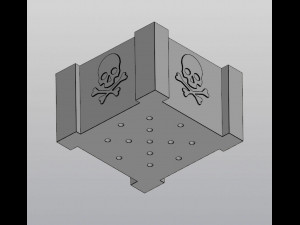 Gothic Set Cemetery Planter and 3 planter decorations Tombstones Modèles 3D en vedette