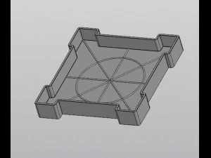 Gothic Set Cemetery Planter and 3 planter decorations Tombstones 3D Print Model
