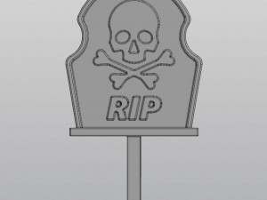 Gothic Set Cemetery Planter and 3 planter decorations Tombstones Modèles 3D en vedette