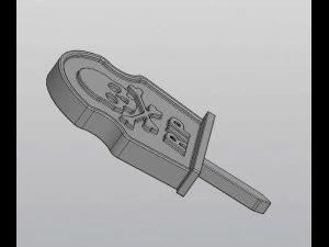 Gothic Set Cemetery Planter and 3 planter decorations Tombstones 3D Print Model