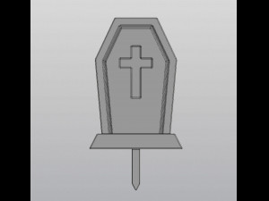 Gothic Set Cemetery Planter and 3 planter decorations Tombstones Modèles 3D en vedette