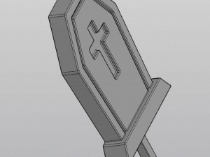 Gothic Set Cemetery Planter and 3 planter decorations Tombstones Modèles 3D en vedette