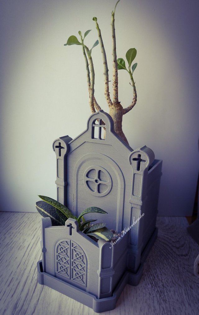 Crypt Planter 3D Baskı Modeli .c4d .max .obj .3ds .fbx .stl .blend