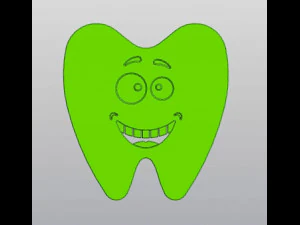 Smiling tooth Cup coaster Gift for dentist 3D Print Model
