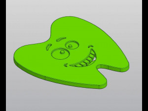 Smiling tooth Cup coaster Gift for dentist Modelo de Impressão 3D