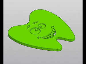 Smiling tooth Cup coaster Gift for dentist 3D Print Model