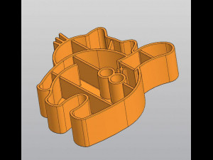 Male cat Shelf for crystals Modèles 3D en vedette