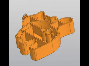Male cat Shelf for crystals 3D Print Model