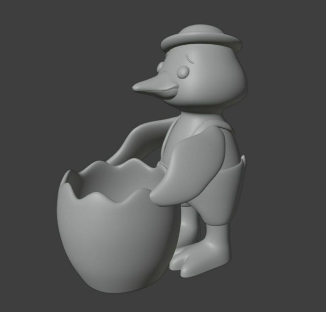 Duck Organizer Easter decor 3D 打印模型 .c4d .max .obj .3ds .fbx .stl .blend 