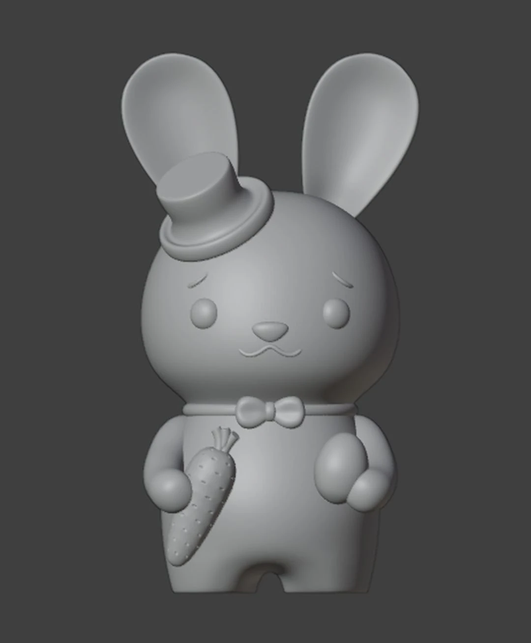 Easter Bunny Boy Figurine 3D Print Model .c4d .max .obj .3ds .fbx .stl .blend 
