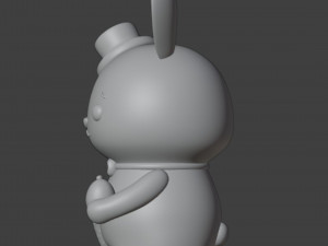Easter Bunny Boy Figurine Modello di stampa 3D