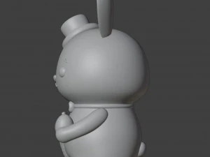 Easter Bunny Boy Figurine 3D Print Model