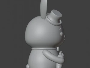 Easter Bunny Boy Figurine 3D Print Model