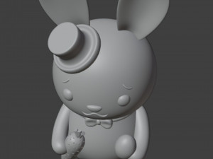 Easter Bunny Boy Figurine Modello di stampa 3D