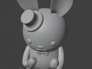 Easter Bunny Boy Figurine 3D Print Model