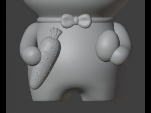 Easter Bunny Boy Figurine Modello di stampa 3D