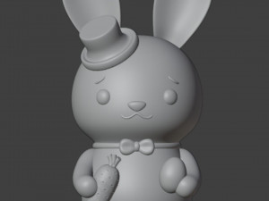 Easter Bunnies Figurines Couple Boy and Girl 3D Принт Модель
