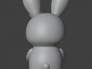 Easter Bunnies Figurines Couple Boy and Girl 3D Print Model