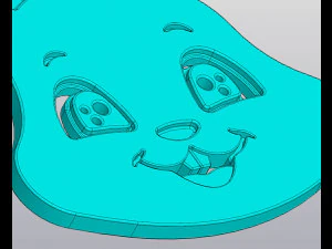 Dessous de verre de la Coupe du Lapin de P&acirc;ques Modèles 3D en vedette