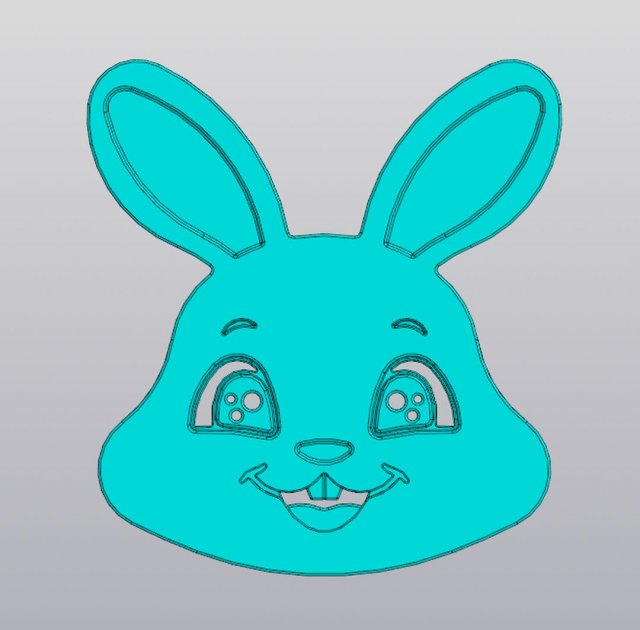Easter Bunny Cup coaster 3D Print Model .c4d .max .obj .3ds .fbx .stl .blend 