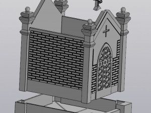 Crypt Planter v2 Model Cetak 3D