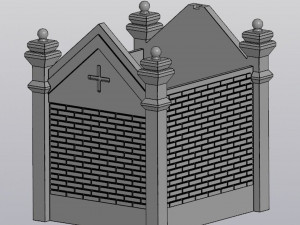 Crypt Planter v2 Model Cetak 3D