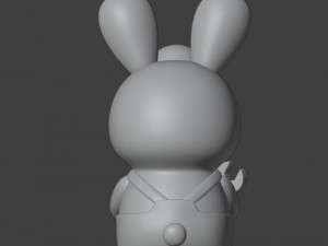Bunny Auto Mechanic Figurine Modelo de Impressão 3D