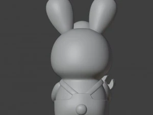 Bunny Auto Mechanic Figurine 3D Print Model