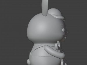 Bunny Auto Mechanic Figurine Modelo de Impressão 3D