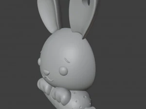 Brelok z wesołym zajączkiem wielkanocnym Model do druku 3D