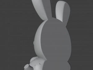 Happy Easter Bunny Keychain 3D 프린트 모델