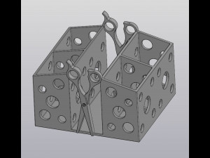 Hair Stylist Organizer v4 3D Print Model