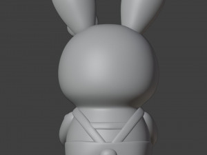 Bunny Hairdresser Figurine Modelo de Impressão 3D