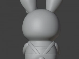 Bunny Hairdresser Figurine 3D Print Model