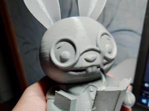 Set Librarian Bunny Boy Figurine 3D Baskı Modeli