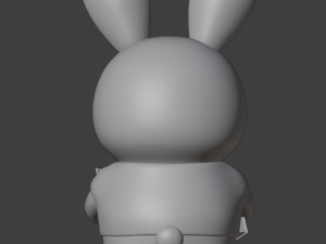 Set Librarian Bunny Boy Figurine 3D Baskı Modeli