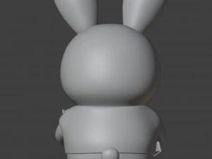 Set Librarian Bunny Boy Figurine 3D Print Model