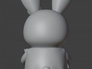 Set Librarian Bunny Girl Figurine 3D Baskı Modeli