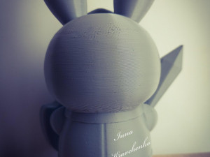 Bunny Knight Figurine 3Dプリントモデル