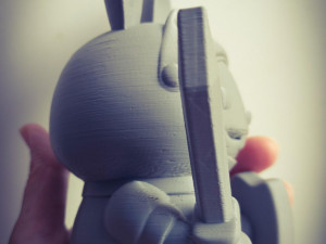 Bunny Knight Figurine 3Dプリントモデル