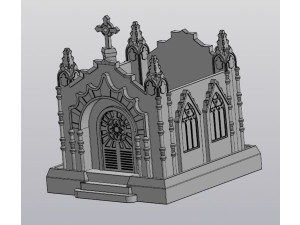 Gothic Crypt Planter 3D Print Model
