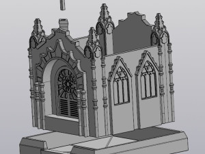 Gothic Crypt Planter 3D Print Model
